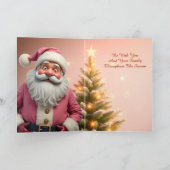 Whimsy Santa Claus Paper Christmas Kaart (Binnen)