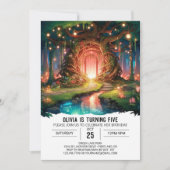 Whimsy Schattig Woodland Digitale Verjaardag Kaart (Voorkant)