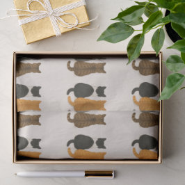 Whimsy Schattige Cat thema minimalistische kattenl Tissuepapier