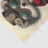 Whimsy Schattige Love Hedgehog + Red Rose AH6 Deco Tissuepapier (Detail)