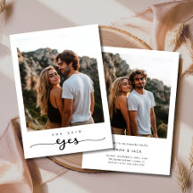 Whimsy Script 2 Foto Ze zei Ja Verloving