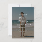 Whimsy Script Elke Leeftijd Foto Overlay 21e verja Kaart (Voorkant)