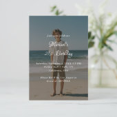 Whimsy Script Elke Leeftijd Foto Overlay 21e verja Kaart (Staand voorkant)