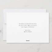 Whimsy Script Hispanic Christmas Feliz Navidad Red Feestdagenkaart (Achterkant)