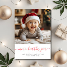 Whimsy Script Meer Cheer Dit Jaar Baby Christmas