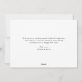 Whimsy Script Pet Photo Happy Howlidays Kerstmis Feestdagenkaart (Achterkant)