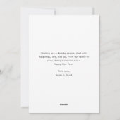 Whimsy Script Rode Kerst Nautische Kustfoto Feestdagenkaart (Achterkant)
