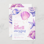 Whimsy Shellebrate dank u kaarten (Voorkant / Achterkant)