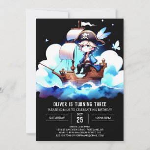 Whimsy Sjabloon Pirate Birthday Kaart