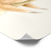 Whimsy sloth en schattige baby waterverf schilderi poster (Hoek)