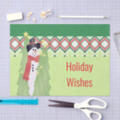 Whimsy Sneeuwman geaccentueerd Tissuepapier (Craft)