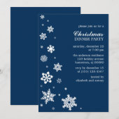 Whimsy Sneeuwvlokken Uitnodigingen (Voorkant / Achterkant)