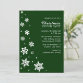 Whimsy Snowflakes Invitaties Kaart (Staand voorkant)