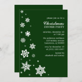 Whimsy Snowflakes Invitaties Kaart (Voorkant / Achterkant)