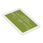 Whimsy Sparen de Magnet van de Datum, Olijf Groen Magneet (Rechterzijde)