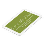 Whimsy Sparen de Magnet van de Datum, Olijf Groen Magneet (Linkerzijde)