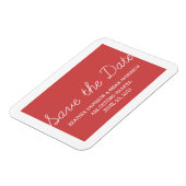 Whimsy Sparen de Magnet van de Datum, Rood Magneet (Linkerzijde)