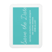 Whimsy Sparen de Magnet van de Datum, Turquoise Magneet (Verticaal)