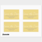 Whimsy sparen de Stickers van de Datum, Geel (Vel)