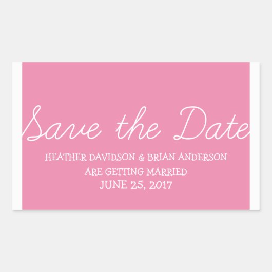 Whimsy sparen de Stickers van de Datum, Roze (Voorkant)