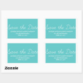 Whimsy sparen de Stickers van de Datum, Turquoise (Vel)
