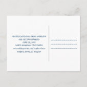 Whimsy sparen het Briefkaart van de Datum, Blauw (Achterkant)