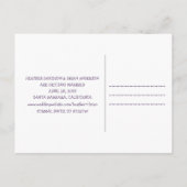 Whimsy sparen het Briefkaart van de Datum, Paars (Achterkant)