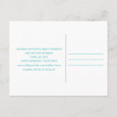 Whimsy sparen het Briefkaart van de Datum, Turquoi (Achterkant)