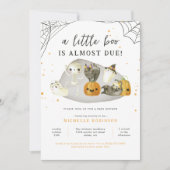 Whimsy Spooky Een Kleine Boo Halloween Baby shower Kaart (Voorkant)