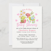 Whimsy Sprookjesachtige Spring Garden Baby Meisje Kaart (Voorkant)