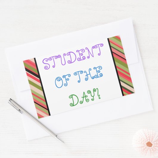 Whimsy "STUDENT VAN DE DAG!" Sticker (Envelop)