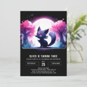 Whimsy Sweet Cat Verjaardag Kaart (Staand voorkant)