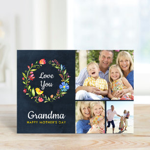 Whimsy Tuinkrans Moederdag Fotokaart Kaart