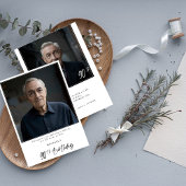 Whimsy Typografie Ninety 2 Foto 90e verjaardag Kaart