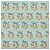 Whimsy Unicorn Fabric Stof (Swatch)