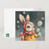 Whimsy vraagt zich af: Bunny-geïnspireerd 🐇Downlo Feestdagenkaart (Voorkant / Achterkant)