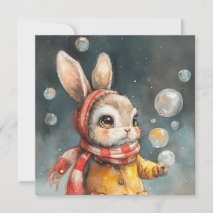 Whimsy vraagt zich af: Bunny-geïnspireerd 🐇Downlo Feestdagenkaart