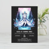 Whimsy Waterverf Prinses Verjaardag Kaart (Staand voorkant)