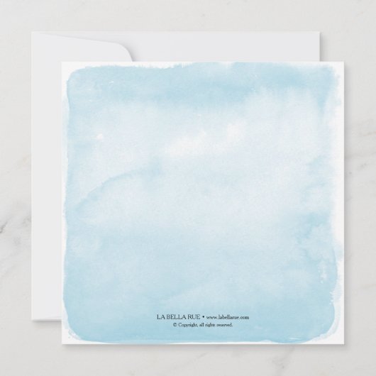 Whimsy Waterverf Wedding Map of Marthas Vineyard Save The Date (Achterkant)