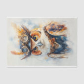 Whimsy Waterverf Wise Owl Explorer CE2 Decoupage Tissuepapier (Voorkant)