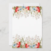  Whimsy Wild Flowers Script Weddenschap Save The Date (Achterkant)