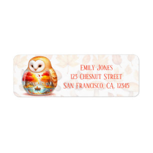 Whimsy Wilderness Critters - De Uil - Etiket
