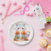 Whimsy Wilderness Critters - De Wasbeer - Papieren Bordje (Feest)