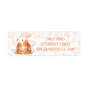 Whimsy Wilderness Critters - Het Konijn - Etiket