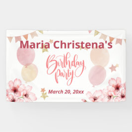 Whimsy & Wishes Birthday Balloon Party Banner