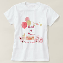 Whimsy & Wishes Sweet 16 Guest of Honor Birthday T-shirt