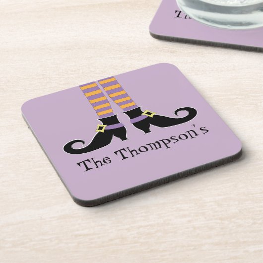 Whimsy Witch's Shoes Bier Onderzetter (Linkerzijde)