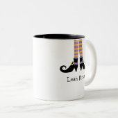 Whimsy Witch's Shoes Tweekleurige Koffiemok (Voorkant rechts)