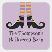 Whimsy Witch's Shoes Vierkante Sticker (Voorkant)