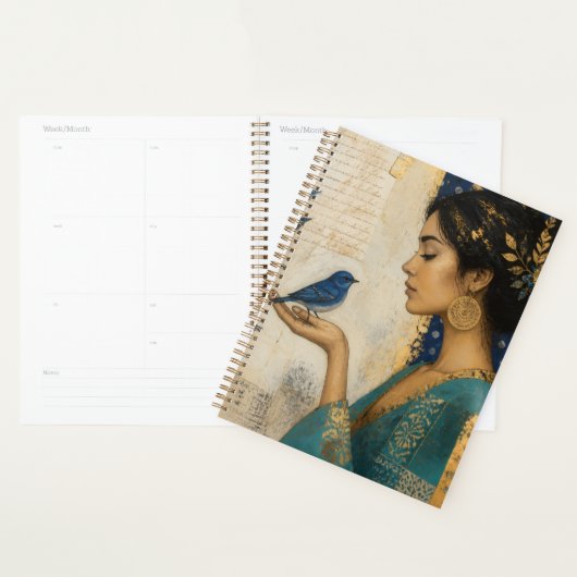 Whimsy Woman en een Blauwe Vogel Planner (Display)